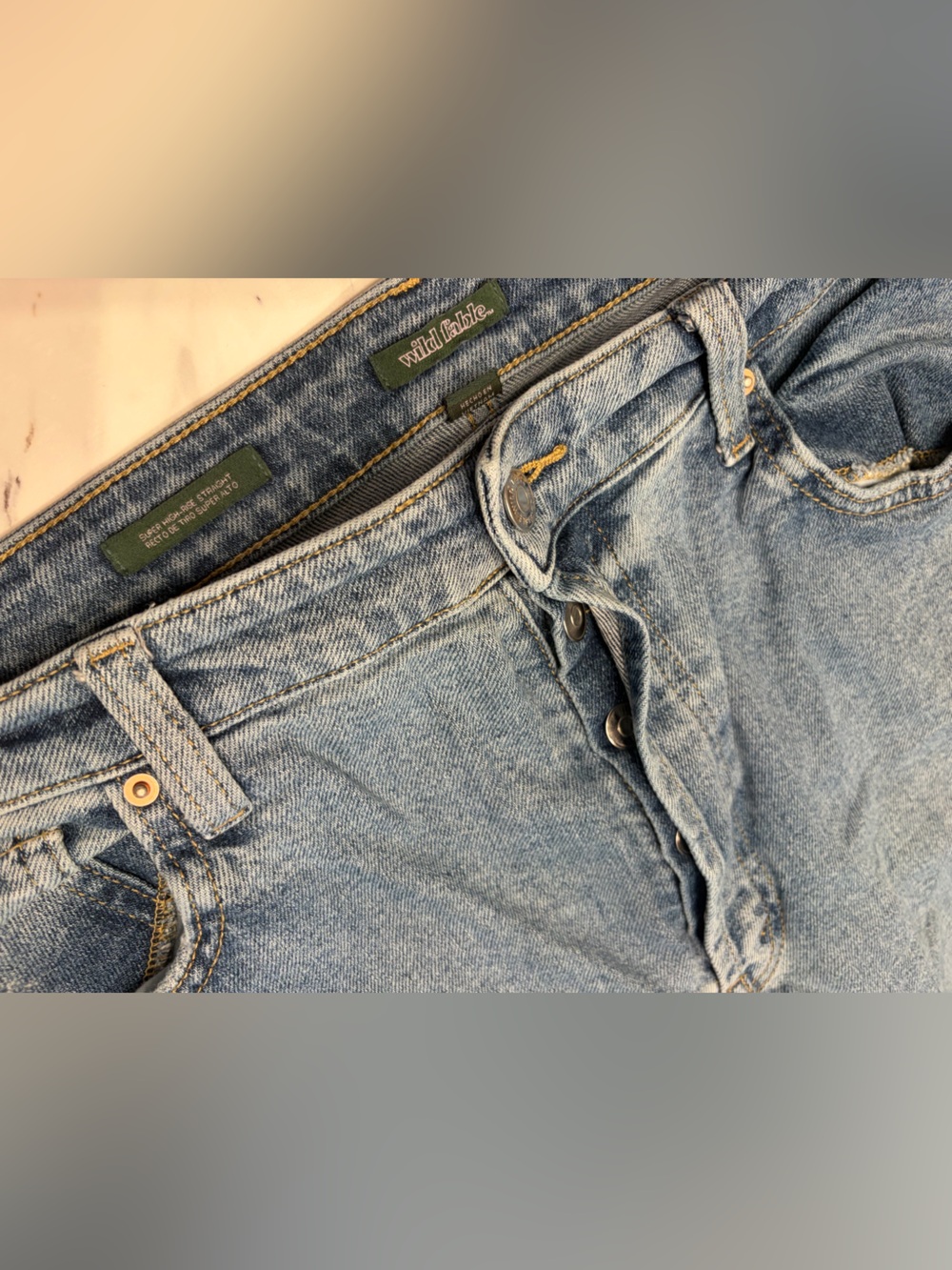 Wild Fable Super High-Rise Straight Jeans Women's US Size 14 - Picture 10 of 11